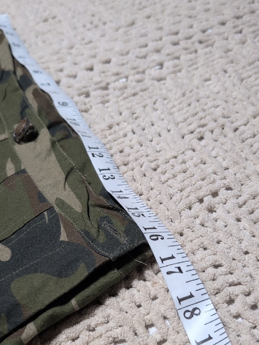 396- Women's Camouflage A-Line Skirt with Funky Embroidered Trim - Picture 7 of 8